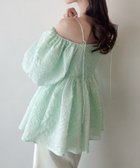 【ジュノア/JUNOAH】のMeiru 2wayオフショルジャガードペプラムトップス ミント|ID: prp329100004573546 ipo3291000000032468547
