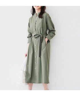 【アンタイトル/UNTITLED】のバンドカラーシャツワンピース 人気、トレンドファッション・服の通販 founy(ファニー) ファッション Fashion レディースファッション Fashion for Women ワンピース Dresses シャツワンピース / 1枚で着映えコーデ Shirt Dresses おすすめ Recommended / Our Picks キャミソール Camisole, Spaghetti Strap Top シャンブレー Chambray, Denim-Like Fabric ドレス Dress, One-Piece ポケット Pocket, Pocket Detail 羽織 Haori, Light Jacket |ID:prp329100004573547