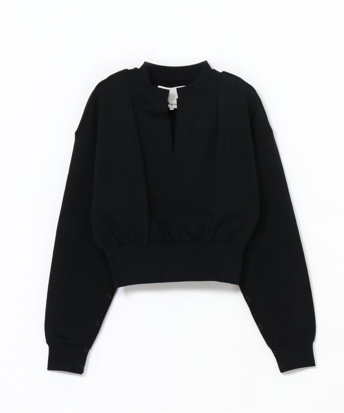 【スリーワン フィリップリム/3.1 Phillip Lim】のクロップド スウェットシャツ インテリア・キッズ・メンズ・レディースファッション・服の通販 founy(ファニー) https://founy.com/ ファッション Fashion レディースファッション Fashion for Women トップス・カットソー Cut & Sew Tops シャツ・ブラウス・オフィスカジュアル Elegant Blouses & Button-Ups レディースパーカー・カジュアルフーディー Casual Hoodies & Sweatshirts スウェット・クルーネックトップス Sweatshirts & Crewnecks / Relaxed Fit Sweat Tops クロップド Cropped, Short Length スリーブ Sleeve, Long Sleeve / Short Sleeve |ID: prp329100004573556 ipo3291000000032737312
