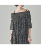【カレンソロジー/Curensology】のドットジャガードブラウス ブラック09|ID: prp329100004573577 ipo3291000000032721721