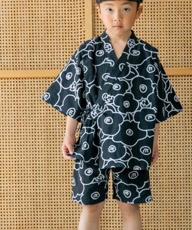 【ローリーズファーム/LOWRYS FARM / KIDS】のジンベイ 人気、トレンドファッション・服の通販 founy(ファニー) ファッション Fashion キッズファッション Fashion for Kids プリント Print, Printed Pattern モダン Modern, Contemporary モノトーン Monotone, Black and White |ID:prp329100004573683
