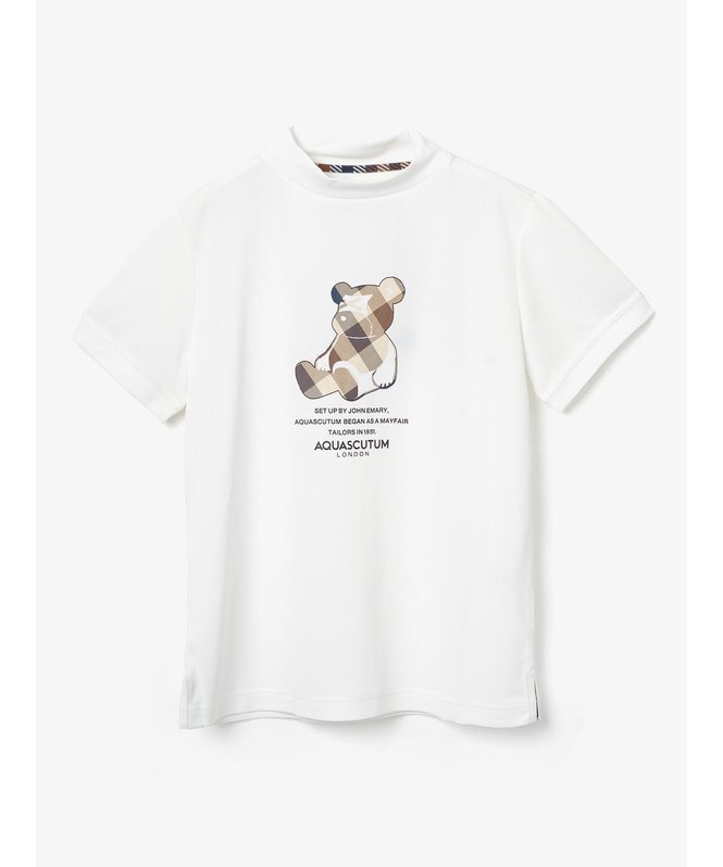 【アクアスキュータム/Aquascutum】のGOLF WOMEN クラブチェックベアモックネック インテリア・キッズ・メンズ・レディースファッション・服の通販 founy(ファニー) 　ファッション　Fashion　レディースファッション　Ladies' Fashion Online　ゴルフ　Golf　チェック　Check　プリント　Print　モックネック　Mock Neck　吸水　Water Absorption　ホワイト|ID: prp329100004573709 ipo3291000000032607053