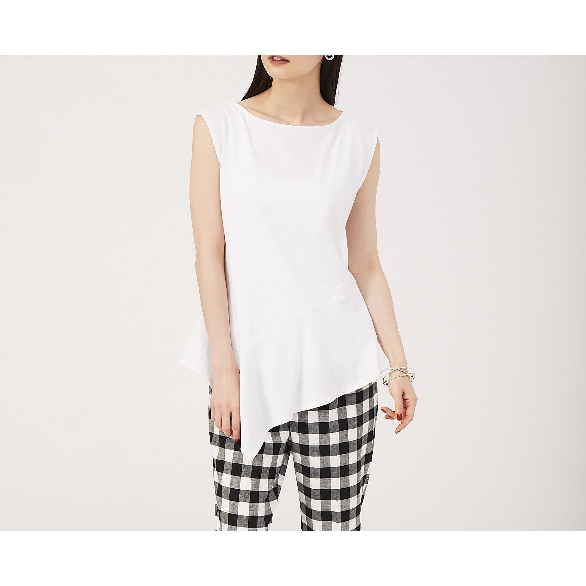 【カリテ/qualite】のペプラムフレアカットソー インテリア・キッズ・メンズ・レディースファッション・服の通販 founy(ファニー) 　ファッション　Fashion　レディースファッション　WOMEN　トップス・カットソー　Tops/Tshirt　カットソー　Cut and Sewn　おすすめ　Recommend　アシンメトリー　Asymmetry　インナー　Inner　ジャケット　Jacket　スリーブ　Sleeve　フレンチ　French　夏　Summer　春　Spring　秋　Autumn/Fall　ビジネス 仕事 通勤　Business　ホワイト|ID: prp329100004573714 ipo3291000000032373805