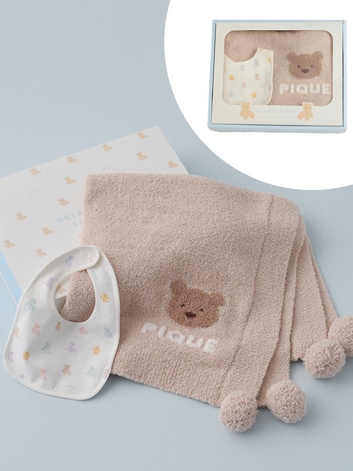 【ジェラート ピケ/gelato pique / KIDS】の【ラッピング済み】【BABY】ベアブランケット スタイ2点セット ギフトBOX インテリア・キッズ・メンズ・レディースファッション・服の通販 founy(ファニー) https://founy.com/ ファッション Fashion キッズファッション Fashion for Kids ギフト プレゼント Gift / Present ブランケット Blanket, Throw Blanket |ID: prp329100004573719 ipo3291000000032740114