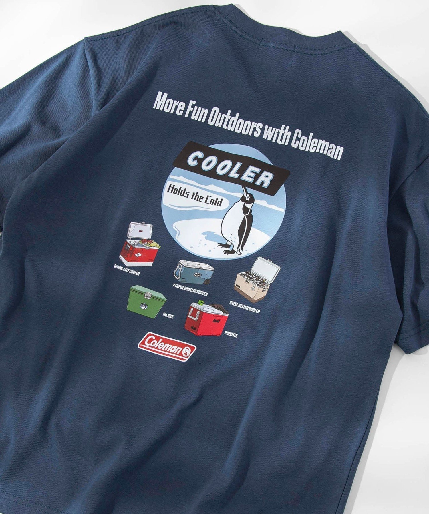 【コーエン メン/COEN / MEN】のColeman(コールマン)クーラーボックス COOL Tシャツ ー接触冷感ー インテリア・キッズ・メンズ・レディースファッション・服の通販 founy(ファニー) 　ファッション　Fashion　メンズファッション　Men's Style Online　アウトドア　Outdoor　シンプル　Simple　スペシャル　Special　フロント　Front　プリント　Print　ボックス　Box　別注　Special Order　おすすめ　Recommend　夏　Summer　COBALT|ID: prp329100004573756 ipo3291000000032583209