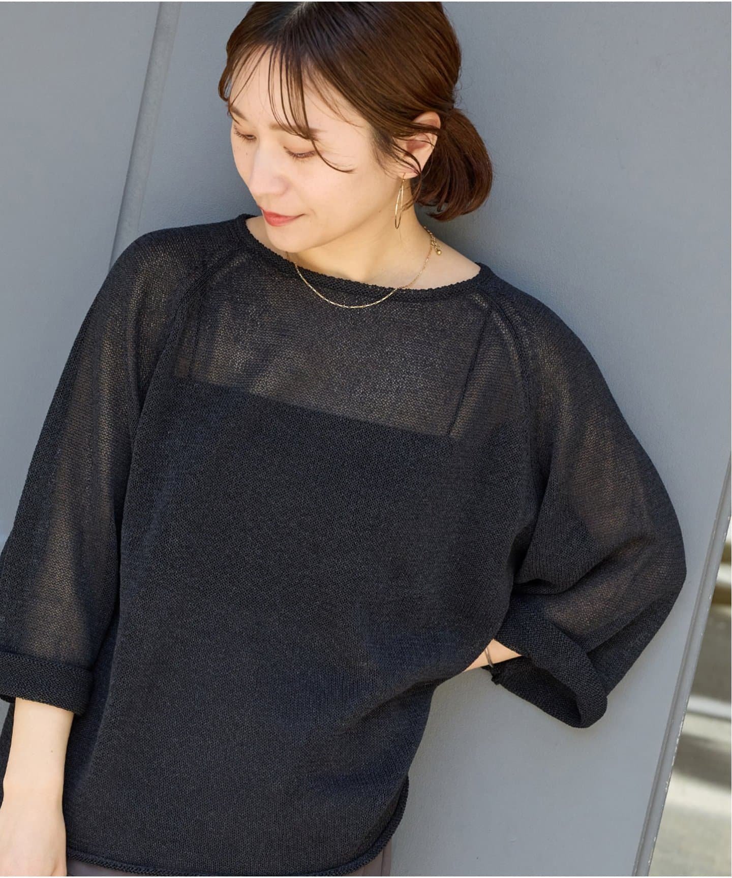 【ジャーナルスタンダード/JOURNAL STANDARD】のペーパーヤーンサマーニットプルオーバー インテリア・キッズ・メンズ・レディースファッション・服の通販 founy(ファニー) 　ファッション　Fashion　レディースファッション　WOMEN　トップス・カットソー　Tops/Tshirt　ニット　Knit Tops　プルオーバー　Pullover　2025年　2025　2025春夏・S/S　Ss,Spring/Summer,2025　おすすめ　Recommend　シアー　Sheer　ワイド　Wide　夏　Summer　旅行　Travel　長袖　Long Sleeve　ブラック|ID: prp329100004573761 ipo3291000000032374452