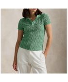 【ラルフローレン/RALPH LAUREN】のケーブルニット ポロシャツ 310グリーン|ID: prp329100004573769 ipo3291000000032651379