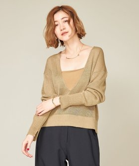 【ユナイテッドアローズ/UNITED ARROWS】のconte ディープVネック プルオーバーニット 人気、トレンドファッション・服の通販 founy(ファニー) ファッション Fashion レディースファッション Fashion for Women トップス・カットソー Cut & Sew Tops ニット Knit Tops & Sweaters カジュアルプルオーバー・ニットトップス Pullovers & Knit Tops / Casual Pullovers Vネックトップス V-Neck Tops / V-Cut Neckline Shirts カーディガン Cardigan, Knitwear シルク Silk, 100% Silk シンプル Simple, Minimal スタイリッシュ Stylish, Fashionable |ID:prp329100004573774