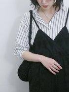 【サマンサモスモス/Samansa Mos2】の【接触冷感】マルチスタイルシャツ 人気、トレンドファッション・服の通販 founy(ファニー) ファッション Fashion レディースファッション WOMEN トップス・カットソー Tops/Tshirt シャツ/ブラウス Shirts/Blouses おすすめ Recommend シンプル Simple ストライプ Stripe ベーシック Basic 無地 Plain Color thumbnail ブラック|ID: prp329100004573781 ipo3291000000032374685