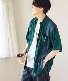 【グローバルワーク/GLOBAL WORK / MEN】のサラサマ快適シャツ/切り替え/半袖/286399 人気、トレンドファッション・服の通販 founy(ファニー) ファッション Fashion メンズファッション Men's Style Online カーディガン Cardigan ドレープ Drape フロント Front リラックス Relax エレガント 上品 Elegant 半袖 Short Sleeve 夏 Summer 羽織 Haori |ID:prp329100004573829