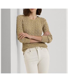 【ラルフローレン/RALPH LAUREN】 ボタントリム ケーブルニット コットン セーター人気、トレンドファッション・服の通販 founy(ファニー) ファッション Fashion レディースファッション WOMEN トップス・カットソー Tops/Tshirt ニット Knit Tops クラシック Classic スリム Slim セーター Sweater 長袖 Long Sleeve フィット Fit |ID:prp329100004573835