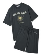 【ジェラートピケ オム/GELATO PIQUE HOMME / MEN】の【HOMME】【接触冷感】レーヨン夏祭りプリントTシャツ トハーフパンツセット DGRY[008]|ID: prp329100004573846 ipo3291000000032626569