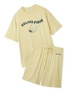 【ジェラートピケ オム/GELATO PIQUE HOMME / MEN】の【HOMME】【接触冷感】レーヨン夏祭りプリントTシャツ トハーフパンツセット YEL[032]|ID: prp329100004573846 ipo3291000000032626570