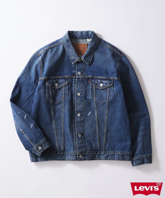 【ジャーナルスタンダード/JOURNAL STANDARD / MEN】のLEVI S / リーバイス 別注 TYPE III TRUCKER JACKET Selvedge INDIGO インテリア・キッズ・メンズ・レディースファッション・服の通販 founy(ファニー) https://founy.com/ ファッション Fashion メンズファッション Fashion for Men イエロー Yellow オレンジ Orange ジャケット Jacket, Outerwear セットアップ Set-Up, Coordinated Outfit ダメージ Distressed, Destroyed デニム Denim, Jeans Material バランス Balance, Style Balance 別注 Limited Edition, Custom Order |ID: prp329100004573848 ipo3291000000033072820