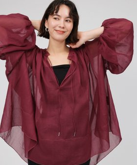 【バビロン/BABYLONE / KIDS】の2WAYオーガンジーブラウス 人気、トレンドファッション・服の通販 founy(ファニー) ファッション Fashion キッズファッション KIDS インナー Inner オーガンジー Organdy 春 Spring キャミソール Camisole ギャザー Gather グラデーション Gradation シャーリング Shirring デニム Denim 再入荷 Restock/Back In Stock/Re Arrival おすすめ Recommend 夏 Summer |ID:prp329100004573849