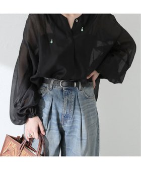 【ジャーナルスタンダード レサージュ/journal standard L'essage】のTENオーガンジーギャザーシャツ 人気、トレンドファッション・服の通販 founy(ファニー) ファッション Fashion レディースファッション WOMEN トップス・カットソー Tops/Tshirt シャツ/ブラウス Shirts/Blouses 2025年 2025 2025春夏・S/S Ss,Spring/Summer,2025 オーガンジー Organdy スラックス Slacks スリーブ Sleeve デニム Denim |ID:prp329100004573856