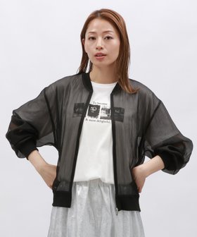 【ラコレ/LAKOLE】のシアーブルゾン 人気、トレンドファッション・服の通販 founy(ファニー) ファッション Fashion レディースファッション WOMEN アウター Coat Outerwear ブルゾン Blouson/Jackets インナー Inner シアー Sheer ブルゾン Blouson |ID:prp329100004574098