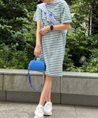 【ラコステ/LACOSTE】のバイカラーボーダーTシャツドレス ホワイト×グリーン|ID: prp329100004574110 ipo3291000000032641260