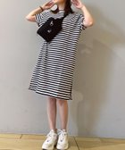 【ラコステ/LACOSTE】のバイカラーボーダーTシャツドレス ネイビー×ホワイト|ID: prp329100004574110 ipo3291000000032641262