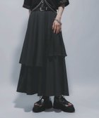 【ハレ/HARE】のジャガードプリーツレイヤースカート ブラック09|ID: prp329100004574112 ipo3291000000032516249