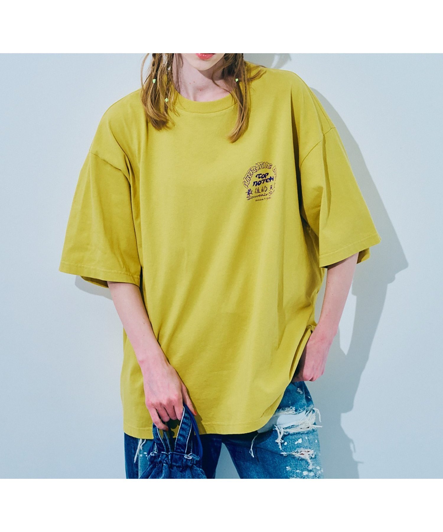 【アールエヌエー/RNA】のM2503 ヘビトラBIG T インテリア・キッズ・メンズ・レディースファッション・服の通販 founy(ファニー) 　ファッション　Fashion　レディースファッション　WOMEN　イエロー　Yellow　グラフィック　Graphic　コレクション　Collection　フロント　Front　イエロー|ID: prp329100004574145 ipo3291000000032379997