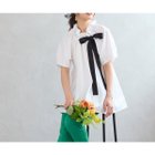 【ローズティアラ/Rose Tiara】の【接触冷感/UVカット/イージーケア/水洗いOK】ギャザーリボンブラウス 人気、トレンドファッション・服の通販 founy(ファニー) ファッション Fashion レディースファッション Fashion for Women トップス・カットソー Cut & Sew Tops シャツ・ブラウス・オフィスカジュアル Elegant Blouses & Button-Ups バランス Balance, Style Balance リボン Ribbon, Bow thumbnail オフ|ID: prp329100004574152 ipo3291000000033551032
