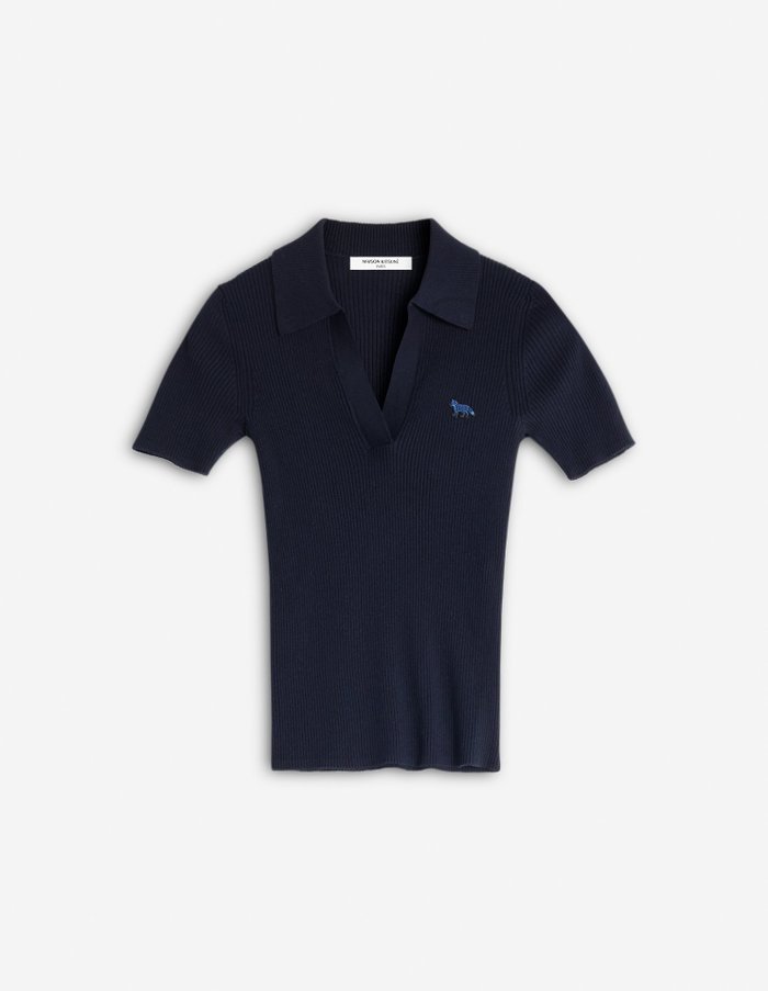 【メゾン キツネ/MAISON KITSUNE】のMaison Kitsune/BABY FOX PATCH FINE RIBBED POLO インテリア・キッズ・メンズ・レディースファッション・服の通販 founy(ファニー) https://founy.com/ ファッション Fashion レディースファッション Ladies' Fashion Online パッチ Patch フィット Fit 半袖 Short Sleeve 夏 Summer S/S・春夏 Ss・Spring/Summer |ID: prp329100004574181 ipo3291000000032651092