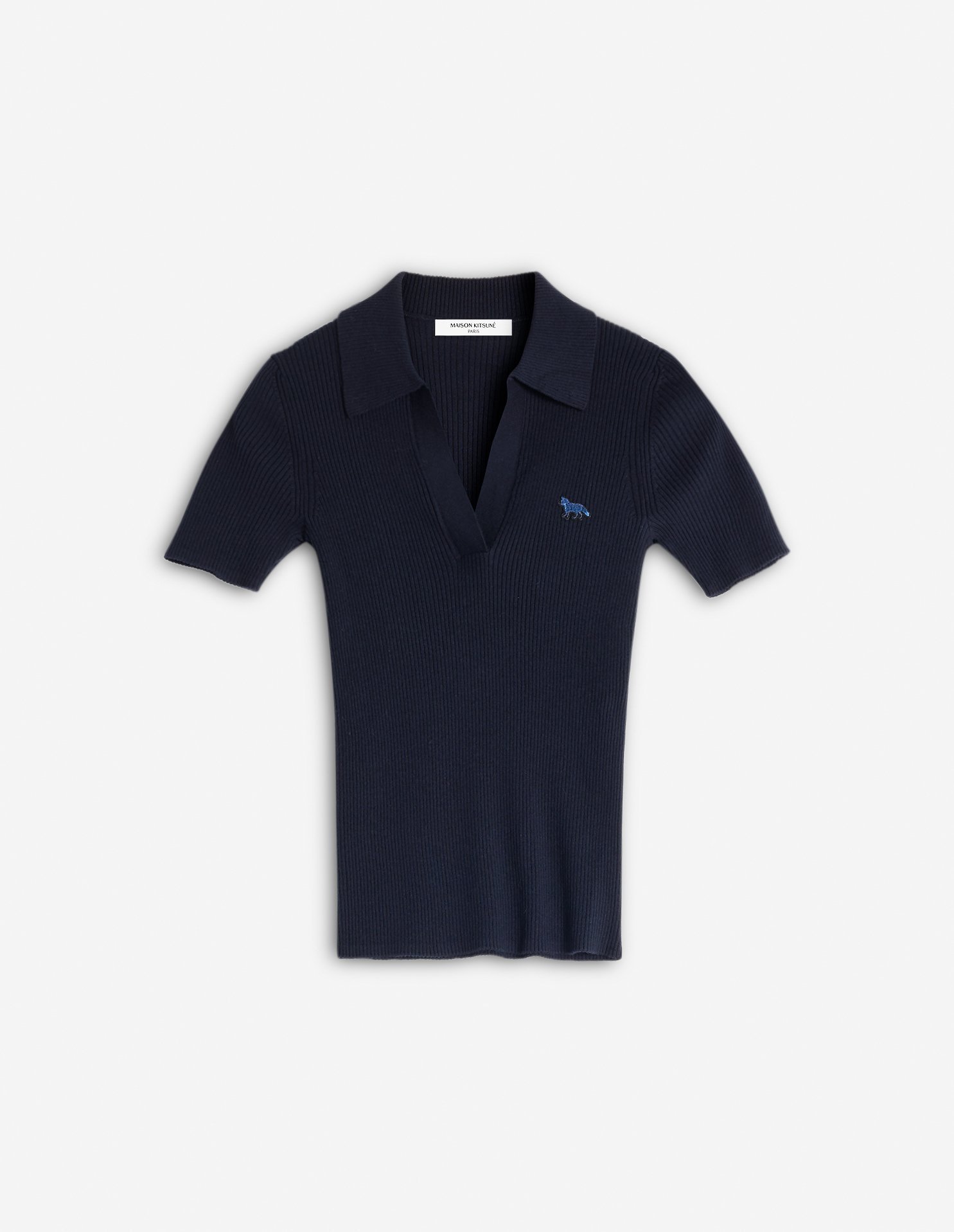 【メゾン キツネ/MAISON KITSUNE】のMaison Kitsune/BABY FOX PATCH FINE RIBBED POLO 人気、トレンドファッション・服の通販 founy(ファニー) 　ファッション　Fashion　レディースファッション　Ladies' Fashion Online　パッチ　Patch　フィット　Fit　半袖　Short Sleeve　夏　Summer　S/S・春夏　Ss・Spring/Summer　 other-1|ID: prp329100004574181 ipo3291000000032651092