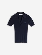 【メゾン キツネ/MAISON KITSUNE】のMaison Kitsune/BABY FOX PATCH FINE RIBBED POLO NAVY|ID: prp329100004574181 ipo3291000000032651094