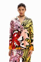 【デシグアル/Desigual】のM. Christian Lacroix 蘭モチーフ シャツ 人気、トレンドファッション・服の通販 founy(ファニー) ファッション Fashion レディースファッション WOMEN トップス・カットソー Tops/Tshirt シャツ/ブラウス Shirts/Blouses カラフル Colorful キャラクター Character サテン Satin シューズ Shoes デニム Denim 長袖 Long Sleeve パターン Pattern パッチワーク Patchwork プリント Print メンズ Mens モチーフ Motif thumbnail マルチ/9019|ID: prp329100004574193 ipo3291000000032380486