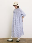 【サマンサモスモス/Samansa Mos2】の【接触冷感】シャツワンピース ≪S/Mサイズ≫ 人気、トレンドファッション・服の通販 founy(ファニー) ファッション Fashion レディースファッション WOMEN ワンピース Dress シャツワンピース Shirt Dresses ギャザー Gather thumbnail ブルー|ID: prp329100004574196 ipo3291000000032380532