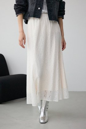 【アズール バイ マウジー/AZUL by moussy】のレースフレアスカート 人気、トレンドファッション・服の通販 founy(ファニー) ファッション Fashion レディースファッション WOMEN スカート Skirt Aライン/フレアスカート Flared A-Line Skirts シンプル Simple スウェット Sweat フレア Flare ラッセル Russell レース Race 夏 Summer |ID:prp329100004574231