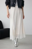 【アズール バイ マウジー/AZUL by moussy】のレースフレアスカート 人気、トレンドファッション・服の通販 founy(ファニー) ファッション Fashion レディースファッション WOMEN スカート Skirt Aライン/フレアスカート Flared A-Line Skirts シンプル Simple スウェット Sweat フレア Flare ラッセル Russell レース Race 夏 Summer thumbnail O/WHT1|ID: prp329100004574231 ipo3291000000032380913