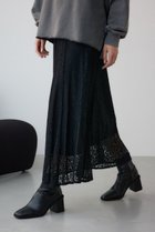 【アズール バイ マウジー/AZUL by moussy】のレースフレアスカート 人気、トレンドファッション・服の通販 founy(ファニー) ファッション Fashion レディースファッション WOMEN スカート Skirt Aライン/フレアスカート Flared A-Line Skirts シンプル Simple スウェット Sweat フレア Flare ラッセル Russell レース Race 夏 Summer thumbnail BLK|ID: prp329100004574231 ipo3291000000032380914