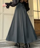 【ジュノア/JUNOAH】のハイウエストレースアップフレアスカート ダークグレー|ID: prp329100004574252 ipo3291000000032689810
