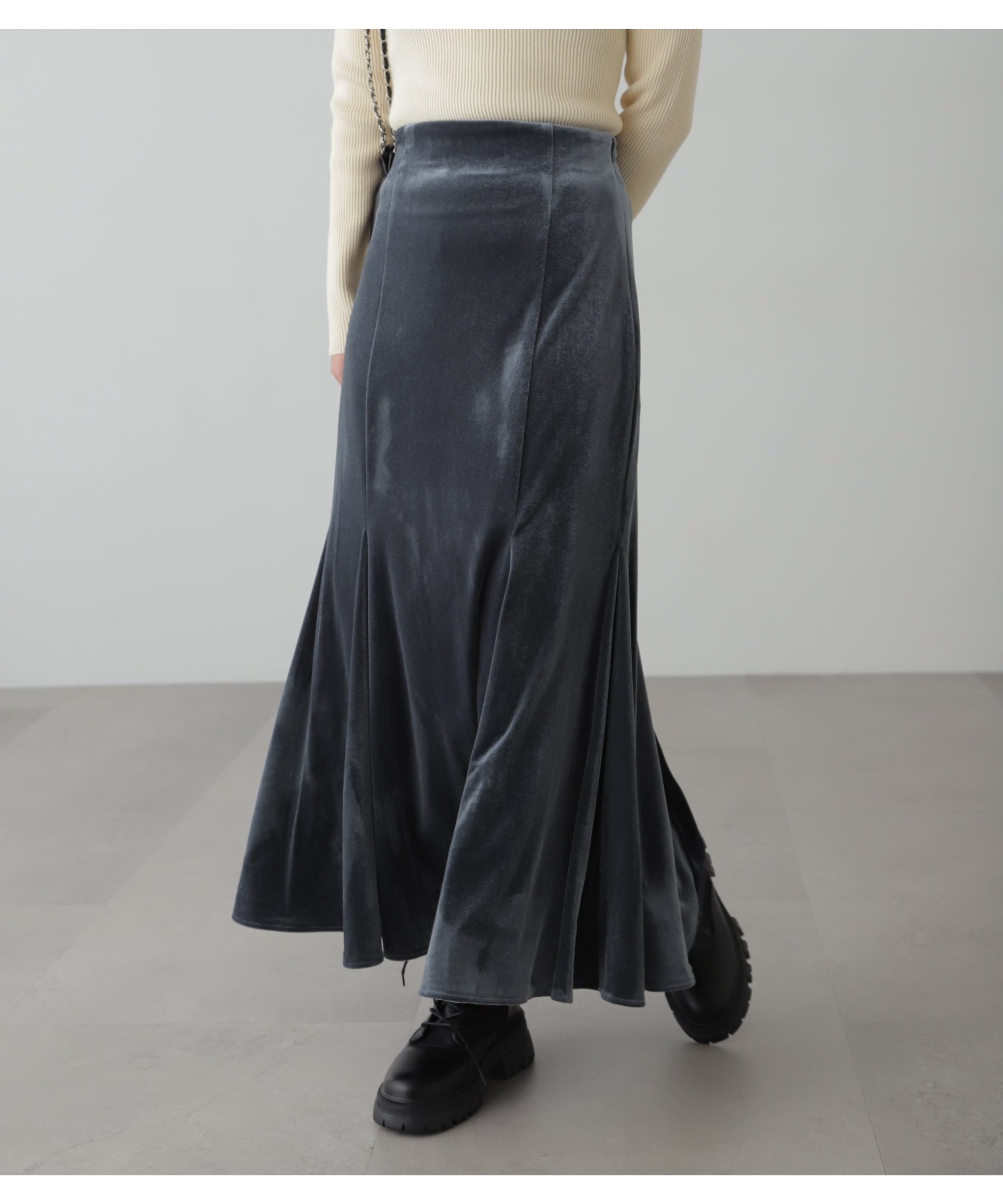 【フリーズマート/FREE'S MART】のベロアマーメイドスカート インテリア・キッズ・メンズ・レディースファッション・服の通販 founy(ファニー) 　ファッション　Fashion　レディースファッション　WOMEN　スカート　Skirt　コンパクト　Compact　スウェット　Sweat　フレア　Flare　マーメイド　Mermaid　エレガント 上品　Elegant　ブルー|ID: prp329100004574254 ipo3291000000032381254