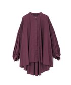 【マーコート/MARcourt】のmizuiro ind ピンタックパフスリーブシャツ 人気、トレンドファッション・服の通販 founy(ファニー) ファッション Fashion レディースファッション WOMEN トップス・カットソー Tops/Tshirt シャツ/ブラウス Shirts/Blouses スタンド Stand スリーブ Sleeve フロント Front ポケット Pocket 人気 Popularity 無地 Plain Color 長袖 Long Sleeve thumbnail ワイン|ID: prp329100004574279 ipo3291000000032381499