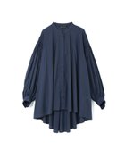 【マーコート/MARcourt】のmizuiro ind ピンタックパフスリーブシャツ 人気、トレンドファッション・服の通販 founy(ファニー) ファッション Fashion レディースファッション WOMEN トップス・カットソー Tops/Tshirt シャツ/ブラウス Shirts/Blouses スタンド Stand スリーブ Sleeve フロント Front ポケット Pocket 人気 Popularity 無地 Plain Color 長袖 Long Sleeve thumbnail ネイビー|ID: prp329100004574279 ipo3291000000032381503