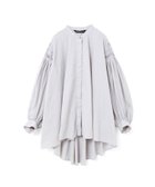 【マーコート/MARcourt】のmizuiro ind ピンタックパフスリーブシャツ 人気、トレンドファッション・服の通販 founy(ファニー) ファッション Fashion レディースファッション WOMEN トップス・カットソー Tops/Tshirt シャツ/ブラウス Shirts/Blouses スタンド Stand スリーブ Sleeve フロント Front ポケット Pocket 人気 Popularity 無地 Plain Color 長袖 Long Sleeve thumbnail ライトグレー|ID: prp329100004574279 ipo3291000000032381504