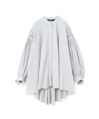 【マーコート/MARcourt】のmizuiro ind ピンタックパフスリーブシャツ 人気、トレンドファッション・服の通販 founy(ファニー) ファッション Fashion レディースファッション WOMEN トップス・カットソー Tops/Tshirt シャツ/ブラウス Shirts/Blouses スタンド Stand スリーブ Sleeve フロント Front ポケット Pocket 人気 Popularity 無地 Plain Color 長袖 Long Sleeve thumbnail ライトグレーA|ID: prp329100004574279 ipo3291000000032381505