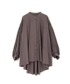 【マーコート/MARcourt】のmizuiro ind ピンタックパフスリーブシャツ 人気、トレンドファッション・服の通販 founy(ファニー) ファッション Fashion レディースファッション WOMEN トップス・カットソー Tops/Tshirt シャツ/ブラウス Shirts/Blouses スタンド Stand スリーブ Sleeve フロント Front ポケット Pocket 人気 Popularity 無地 Plain Color 長袖 Long Sleeve thumbnail グレーA|ID: prp329100004574279 ipo3291000000032381507