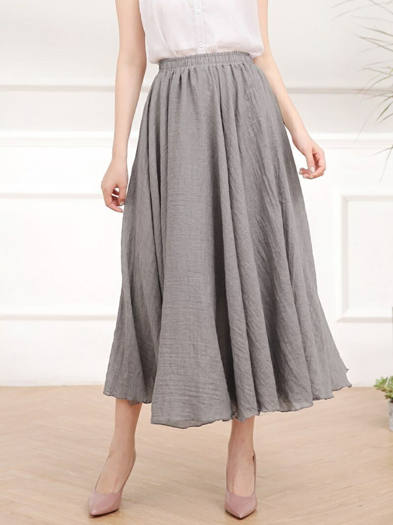 【ドゥーベル/Doux Belle】の【Doux Belle】Doux Belle/ボトムス インテリア・キッズ・メンズ・レディースファッション・服の通販 founy(ファニー) 　ファッション　Fashion　レディースファッション　Ladies' Fashion Online　ウォーター　Water　クラシカル　Classical　ドレープ　Drape　パープル　Purple　フレア　Flare　ラベンダー　Lavender　リーフ　Leaf　ロング　Long　エレガント 上品　Elegant　グレー|ID: prp329100004574280 ipo3291000000032688143