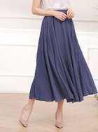 【ドゥーベル/Doux Belle】の【Doux Belle】Doux Belle/ボトムス 人気、トレンドファッション・服の通販 founy(ファニー) ファッション Fashion レディースファッション Ladies' Fashion Online ウォーター Water クラシカル Classical ドレープ Drape パープル Purple フレア Flare ラベンダー Lavender リーフ Leaf ロング Long エレガント 上品 Elegant thumbnail ネイビー|ID: prp329100004574280 ipo3291000000032688148