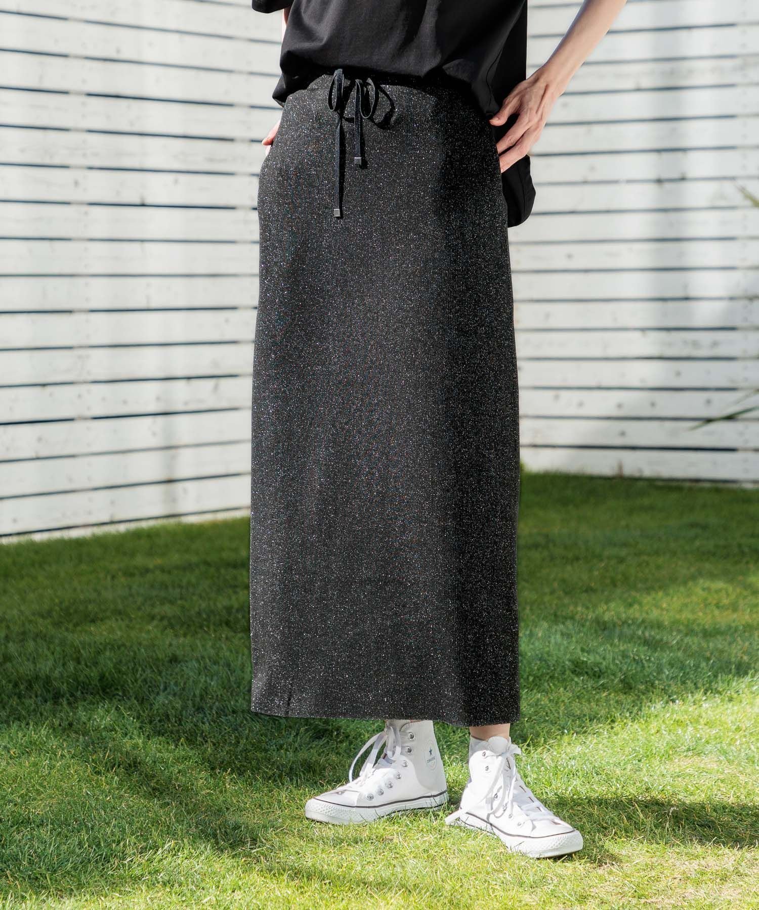 【グローバルワーク/GLOBAL WORK】のセルフカットリブIラインスカート/993235 人気、トレンドファッション・服の通販 founy(ファニー) 　ファッション　Fashion　レディースファッション　Ladies' Fashion Online　スカート　Skirt　イエロー　Yellow　スリット　Slit　トレーナー　Trainer　バランス　Balance　 other-1|ID: prp329100004574283 ipo3291000000032670661