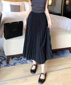 【アミュレット/Amulet】の【Dewlily】ロングプリーツスカート 人気、トレンドファッション・服の通販 founy(ファニー) ファッション Fashion レディースファッション WOMEN スカート Skirt プリーツスカート Pleated Skirts スウェット Sweat プリーツ Pleats ロング Long thumbnail ブラック|ID: prp329100004574297 ipo3291000000032381839