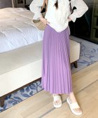 【アミュレット/Amulet】の【Dewlily】ロングプリーツスカート 人気、トレンドファッション・服の通販 founy(ファニー) ファッション Fashion レディースファッション WOMEN スカート Skirt プリーツスカート Pleated Skirts スウェット Sweat プリーツ Pleats ロング Long thumbnail パープル|ID: prp329100004574297 ipo3291000000032381845
