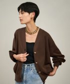 【サロン アダム エ ロペ/SALON adam et rope'】の【WEB限定】メタルボタンスウェットライクラインカーディガン 2 新色追加 ブラウン(22)|ID: prp329100004574302 ipo3291000000032645149
