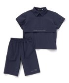 【その他のブランド/Other】のストレッチナイロンシャツ+ハーフパンツセットアップ(100~150cm) ネイビー|ID: prp329100004574315 ipo3291000000033027556