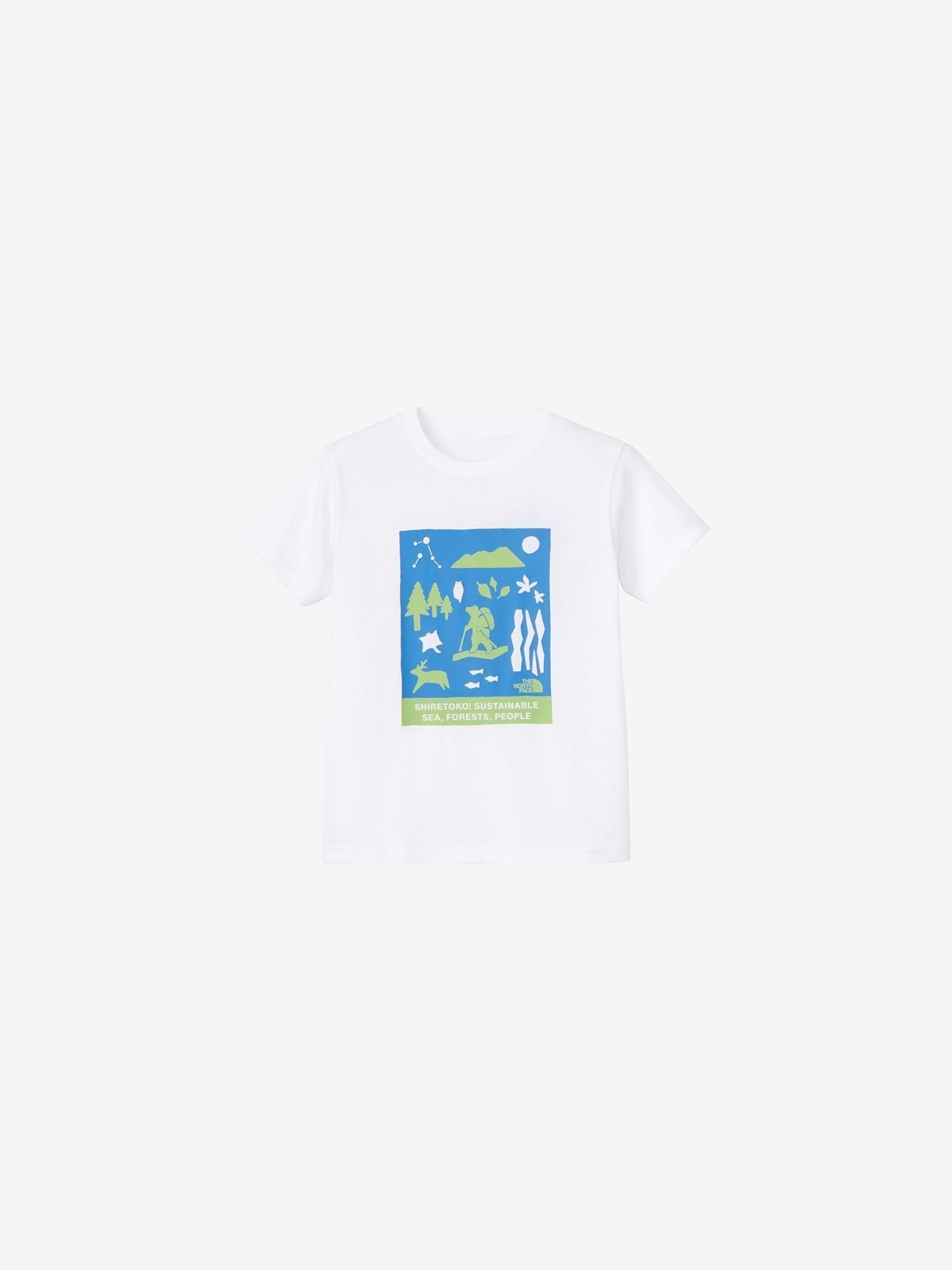 【ザ ノース フェイス/THE NORTH FACE / KIDS】のショートスリーブシレトコトコティー(キッズ) インテリア・キッズ・メンズ・レディースファッション・服の通販 founy(ファニー) 　ファッション　Fashion　キッズファッション　KIDS　アウトドア　Outdoor　イラスト　Illustration　キャラクター　Character　グラフィック　Graphic　フロント　Front　半袖　Short Sleeve　ホワイト|ID: prp329100004574328 ipo3291000000032382196