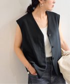 【フレームワーク/FRAMeWORK】のノーカラーベスト 人気、トレンドファッション・服の通販 founy(ファニー) ファッション Fashion レディースファッション Fashion for Women アウター Coat / Outerwear Collection トップス・カットソー Cut & Sew Tops ベスト&ジレ / 重ね着スタイル Vests & Gilets おすすめ Recommended / Our Picks セットアップ Set-Up, Coordinated Outfit ツイル Twist, Twisted Detail ベスト Vest, Waistcoat 羽織 Haori, Light Jacket thumbnail ブラック|ID: prp329100004574335 ipo3291000000033154391